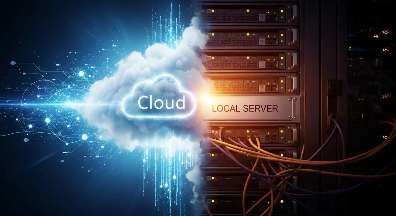 Nuvem ou servidor local? A matemática do TCO para pequenos projetos