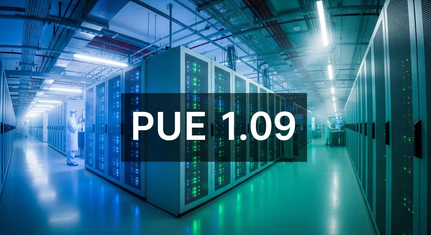 PUE 1.09 é marketing